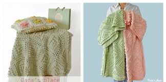 Popcorn Stitch Vintage Style Blanket Free Crochet Pattern