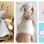 Sleepy Bunny Lovey Crochet Pattern Free and Paid