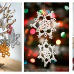 Snowflake Christmas Ornaments Free Crochet Pattern