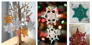 Snowflake Christmas Ornaments Free Crochet Pattern