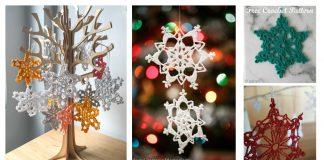 Snowflake Christmas Ornaments Free Crochet Pattern