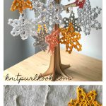 Starflower Snowflake Christmas Ornaments Free Crochet Pattern