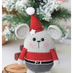 Amigurumi Santa Mouse Free Crochet Pattern