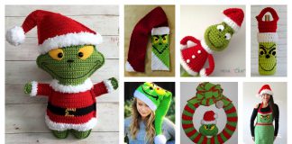 Christmas Grinch Free Crochet Pattern and Paid