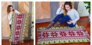 Christmas Rug Free Crochet Pattern