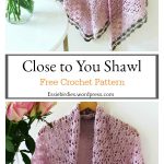 Close to You Triangle Lace Shawl Free Crochet Pattern