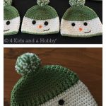 Happy Snowman Hats Free Crochet Pattern