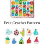 Modern Christmas Advent Calendar Free Crochet Pattern