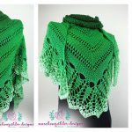 Triangle Lace Shawl Free Crochet Pattern