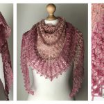 Triangle Lace Shawl Free Crochet Pattern