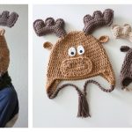 Adorable Moose Hat Free Crochet Pattern