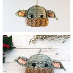 Baby Yoda Ornament Free Crochet Pattern