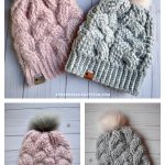 Brilliant Cables Beanie Free Crochet Pattern