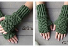 Celtic Weave Fingerless Gloves Free Crochet Pattern