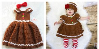 Gingerbread Dress Free Crochet Pattern and Paid