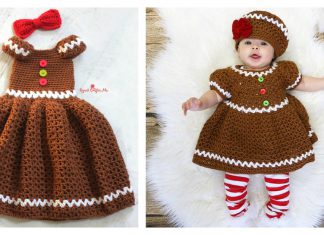 Gingerbread Dress Free Crochet Pattern and Paid