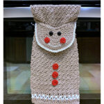 Gingerbread Man Kitchen Towel Free Crochet Pattern