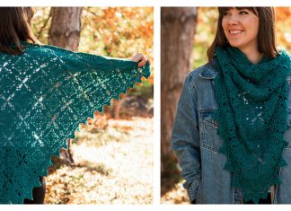 Placid Lace Shawl Free Crochet Pattern