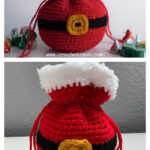 Santa Sack Favor Bag Free Crochet Pattern