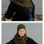 The Amphitrite Hat Cowl and Fingerless Gloves Set Free Crochet Pattern