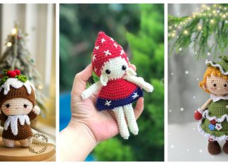 Adorable Christmas Doll Free Crochet Pattern and Paid