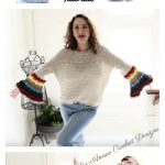 Boho Style Sweater Free Crochet Pattern and Video Tutorial