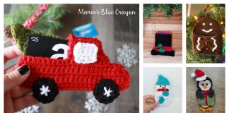 Christmas Gift Card Holder Free Crochet Pattern