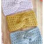 Courtney Twisted Headband Free Crochet Pattern