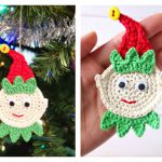 Elf Christmas Ornament Free Crochet Pattern