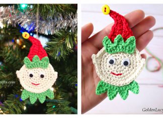 Elf Christmas Ornament Free Crochet Pattern