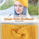 Simple Twist Headband Free Crochet Pattern