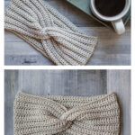 Simple Twisted Earwarmer Free Crochet Pattern Free Crochet Pattern and Video Tutorial