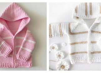 Single Crochet Baby Sweater Free Crochet Pattern and Video Tutorial