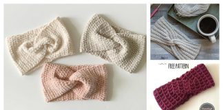 Twist Earwarmer Free Crochet Pattern