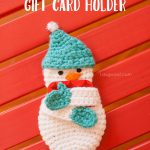 Snowman Gift Card Holder Free Crochet Pattern