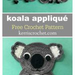 Adorable Koala Appliqué Free Crochet Pattern