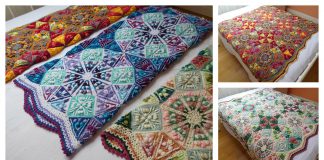 Amazing The Kaleidoscope Blanket Free Crochet Pattern