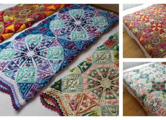 Amazing The Kaleidoscope Blanket Free Crochet Pattern