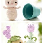 Amigurumi Flower Bulb Doll Free Crochet Pattern
