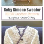 Baby Kimono Sweater Free Crochet Pattern