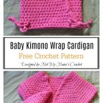 Baby Kimono Wrap Cardigan Free Crochet Pattern