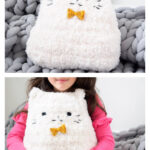 Dapper Cat Pillows Stuffed Toy Free Crochet Pattern