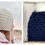 Diamond Beanie Hat Free Crochet Pattern