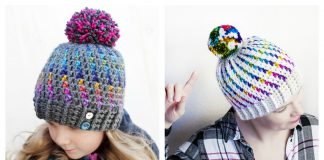 Northern Lights Beanie Hat Free Crochet Pattern