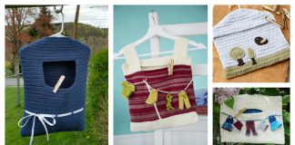 Peg Bag Free Crochet Pattern