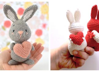 Valentine's Day Heart Bunny Free Crochet Pattern