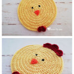Chicken Potholder Free Crochet Pattern