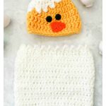 Easter Baby Chick Infant Hat and Cocoon Photo Prop Free Crochet Pattern