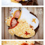 Easter Chicken Baby Hat and Cocoon Set Photo Prop Crochet Pattern