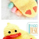 Easter Ducky Baby Hat and Cocoon Set Photo Prop Crochet Pattern